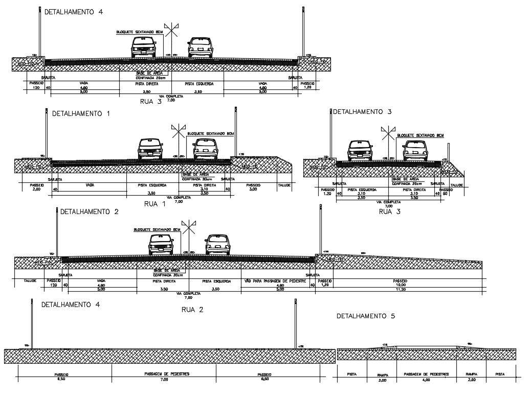 Road Pavement Design CAD File