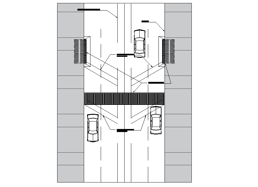 Road planning dwg file