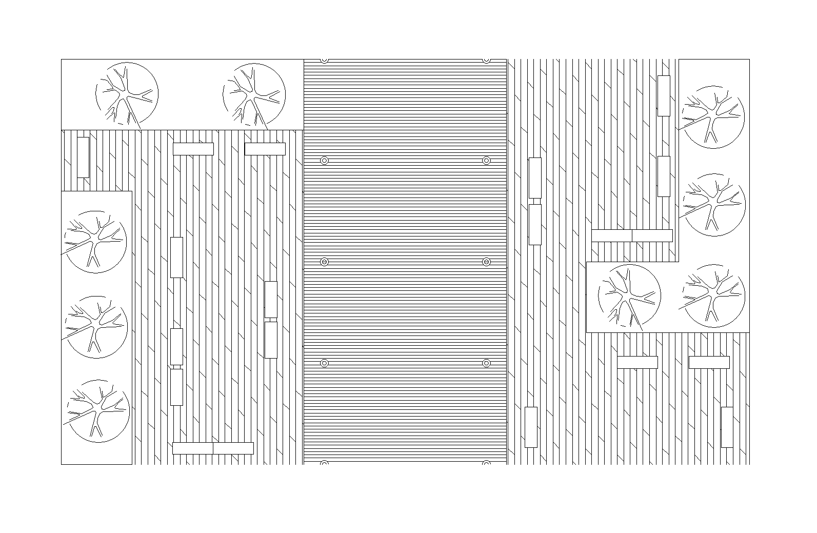 Road section plan detailed dwg.