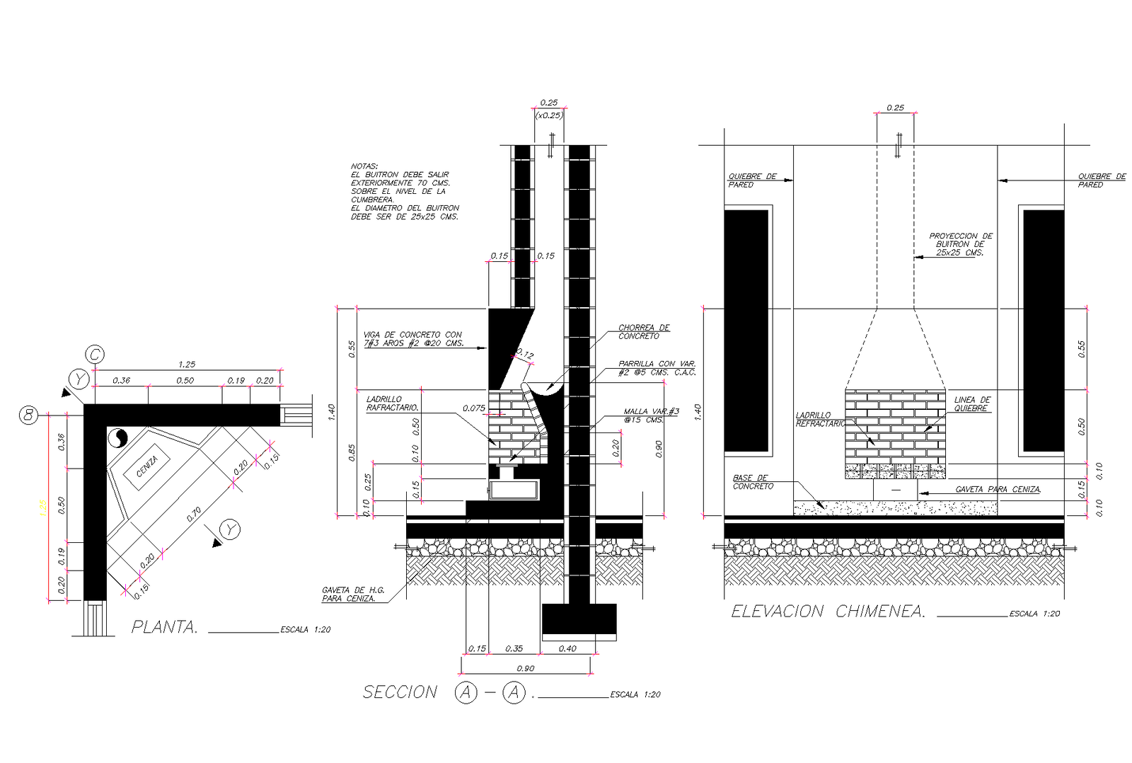 Roaster plan detail dwg.