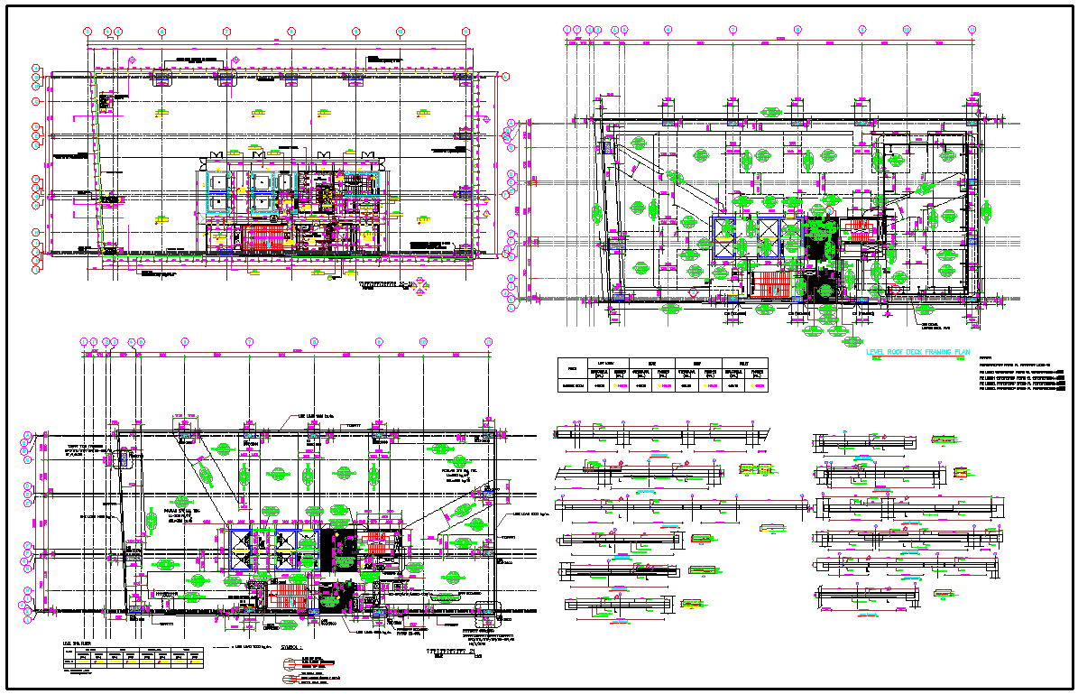 Roof Deck Framing Plan