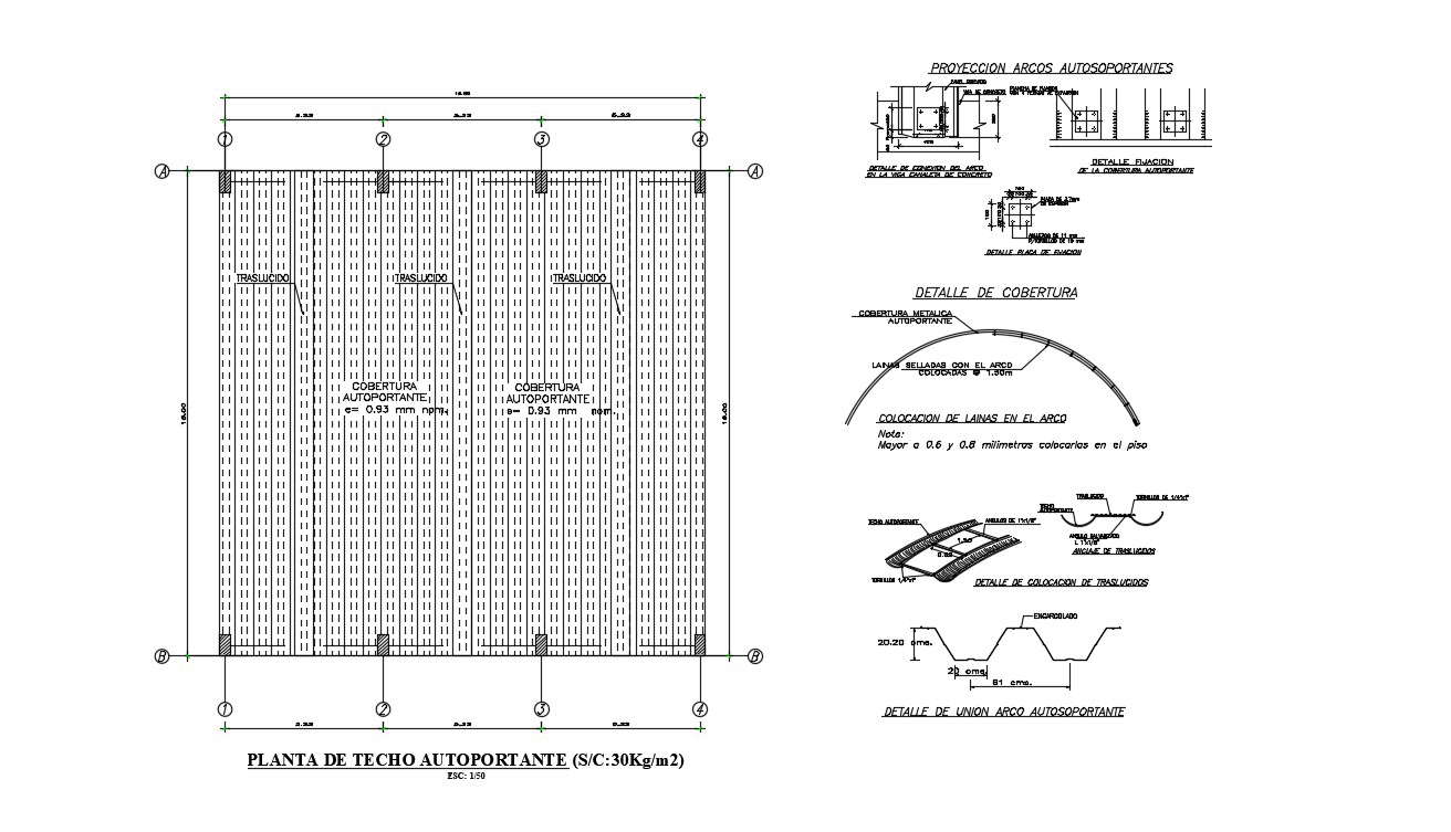 Roof Plan Drawing AutoCAD File
