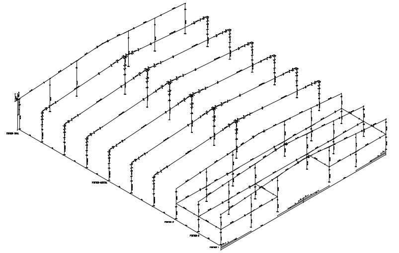 Roof Structure In AutoCAD File