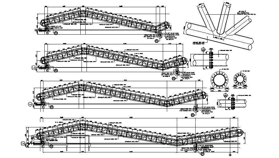 Roof Truss Component AutoCAD Details 