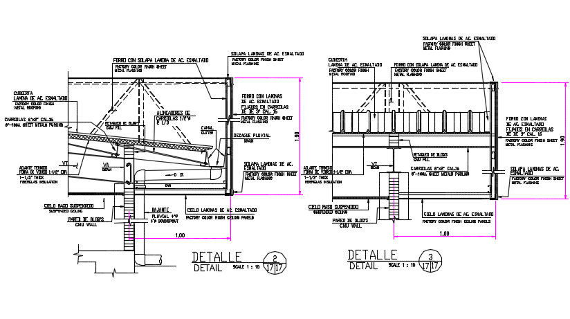 Roof detail dwg file