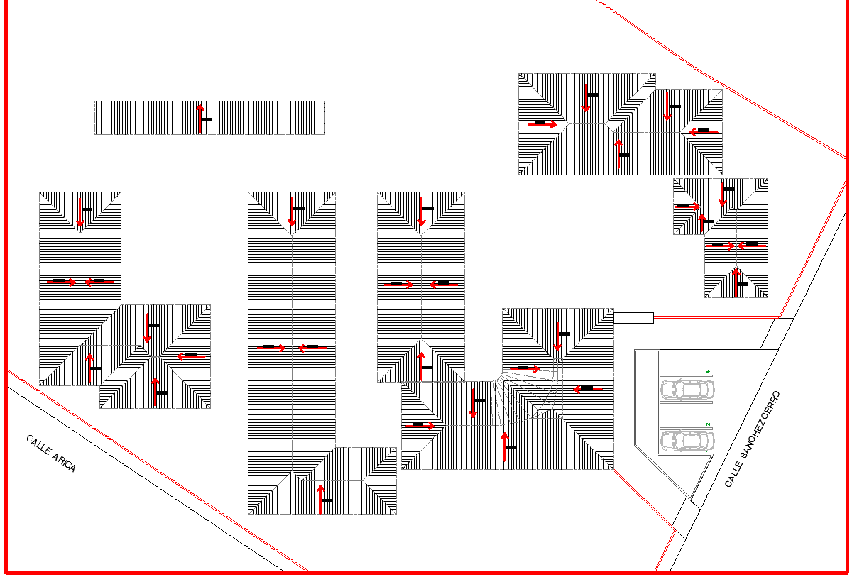 Roof elevation detail dwg file