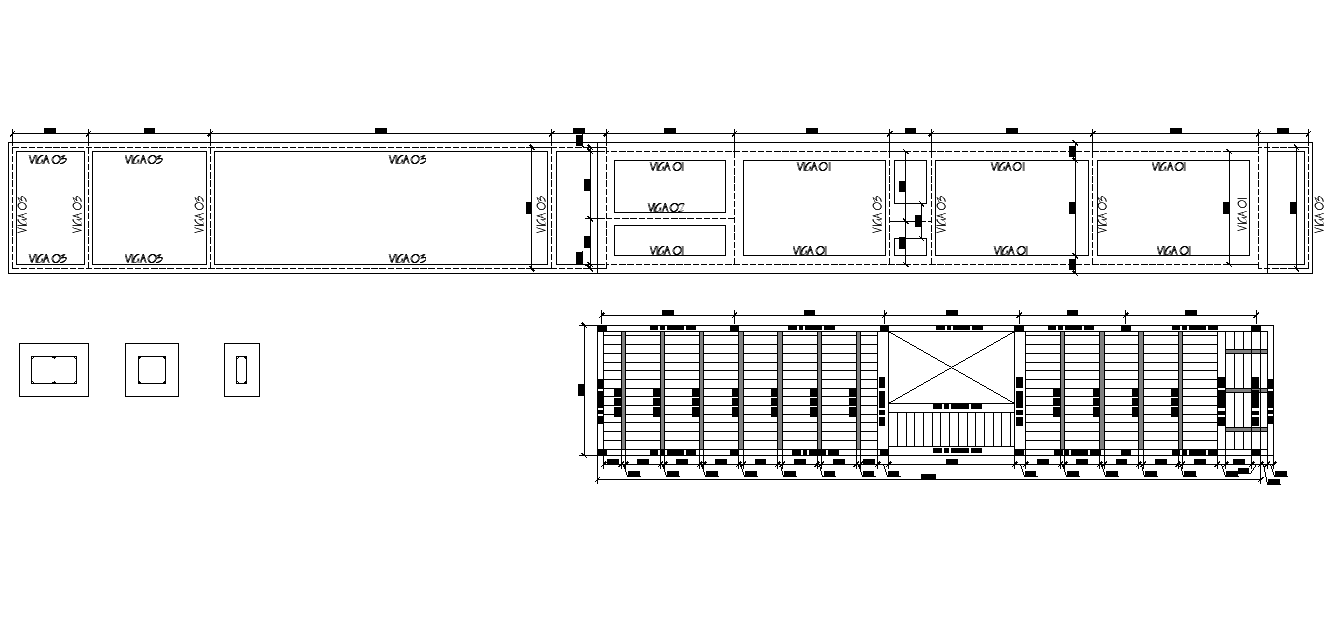 Roof house plan detail