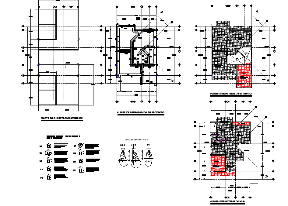 Roof house plan detail layout file
