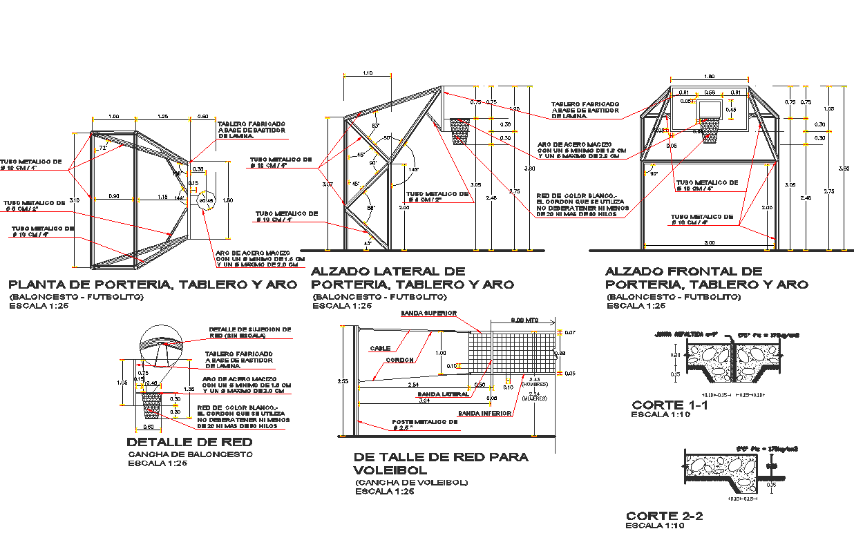 Roof plan and section detail dwg file