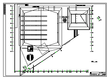 Roof plan design drawing of stadium design drawing