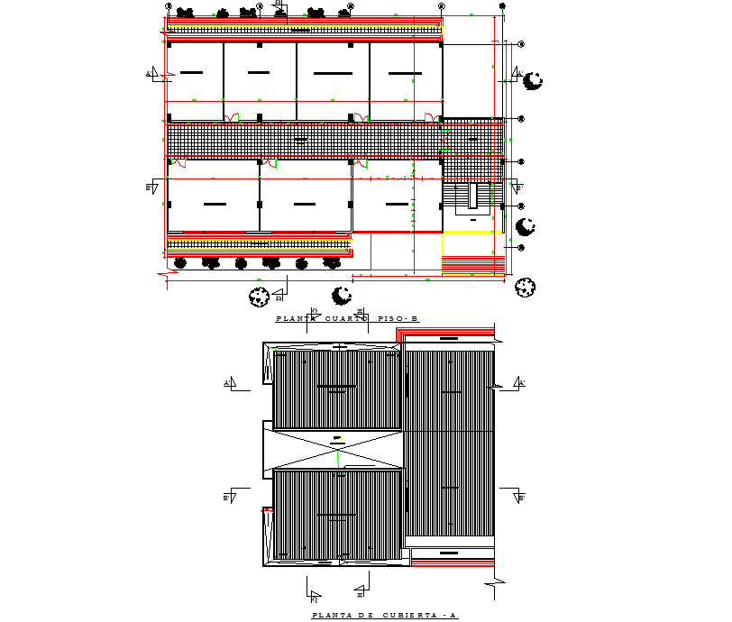 Roof plan detail dwg file