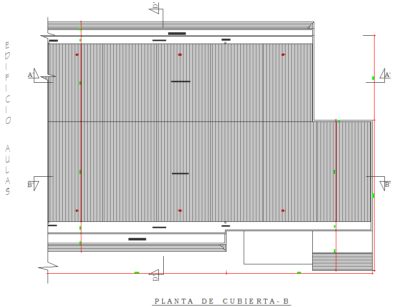 Roof plan detail dwg file