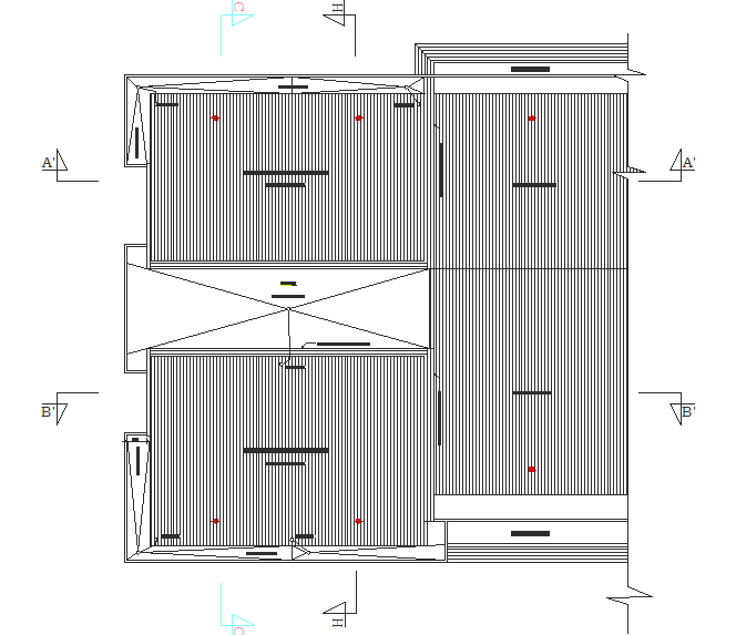 Roof plan detail dwg file