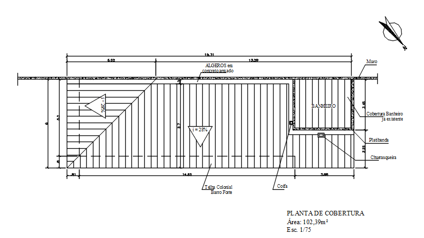 Roof plan detail dwg file