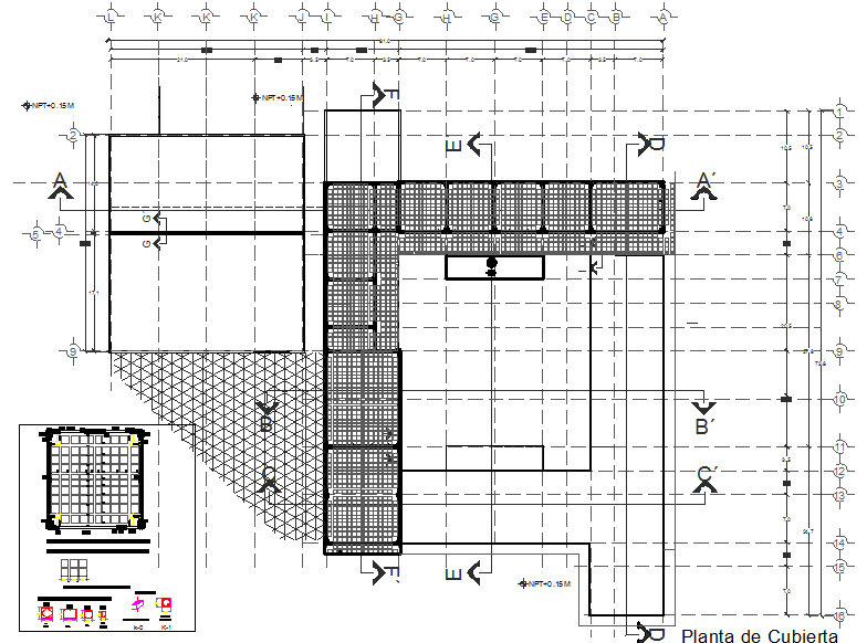 Roof plan detail dwg file
