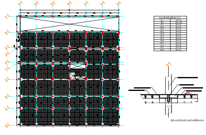 Roof plan detail dwg file