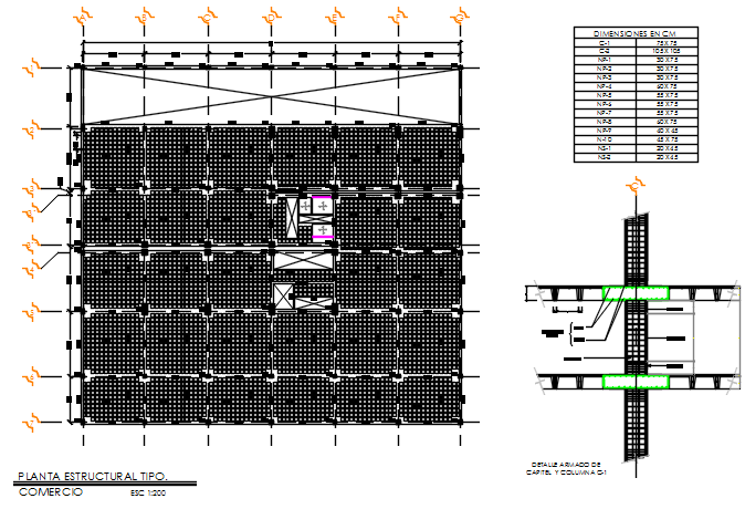 Roof plan detail dwg file