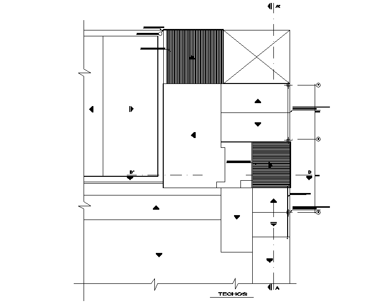 Roof plan detail dwg file