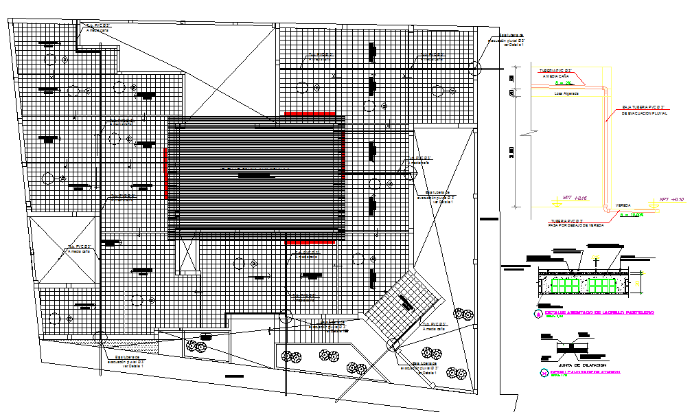 Roof plan detail dwg file
