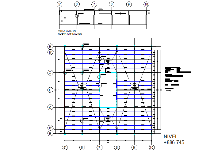 Roof plan detail dwg file