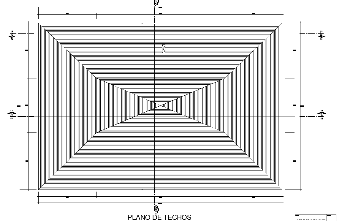 Roof plan detail dwg file