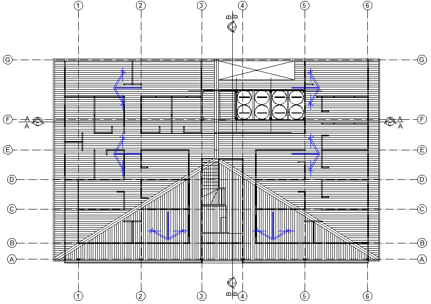 Roof plan detail dwg file
