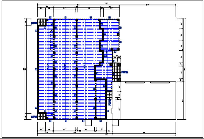 Roof plan detail with roof projection plan view detail dwg file