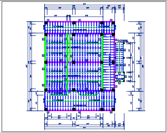 Roof plan detail with roof projection plan view detail dwg file