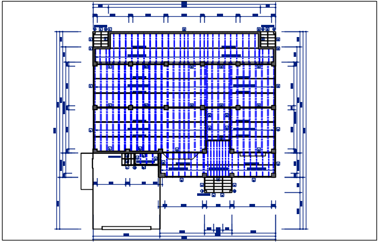 Roof plan detail with roof projection plan view detail dwg file
