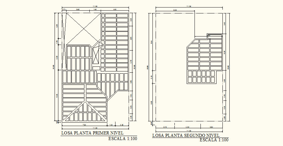 Sloping Roof Plan In AutoCAD File