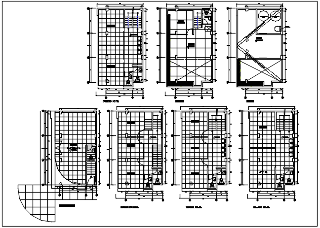 Roof plan residential working plan detail dwg file