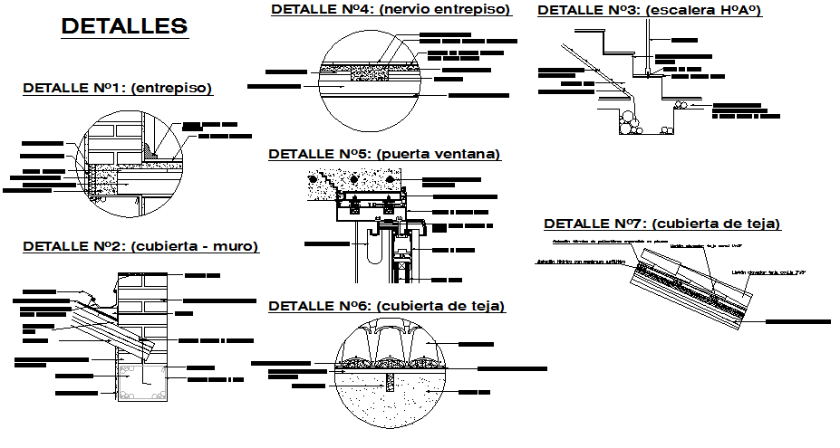 Roof section detail dwg file