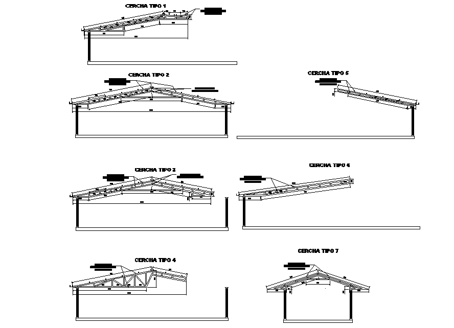 Roof section plan layout file