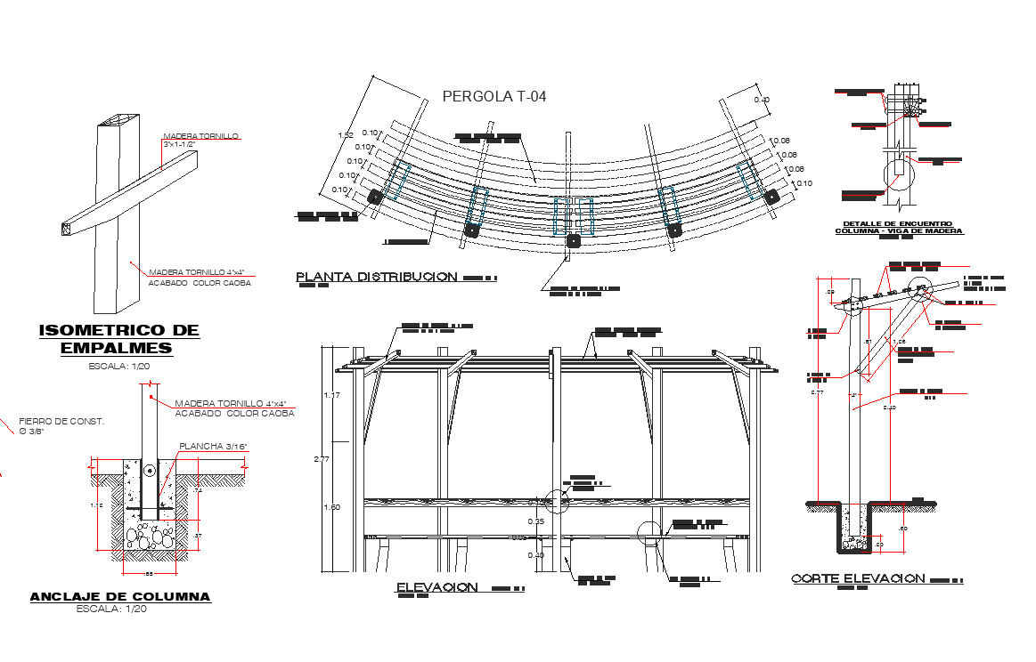 Roof structure plan detail dwg file