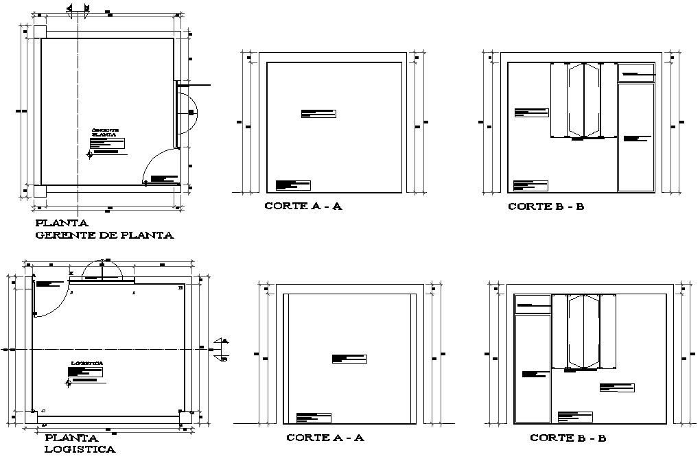 Room plan detail dwg file