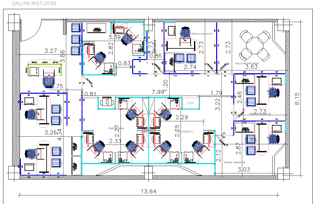 Salon plan detail
