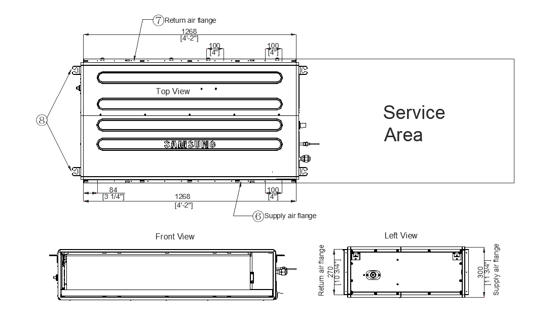 Samsung Air Conditioner CAD Drawing DWG File