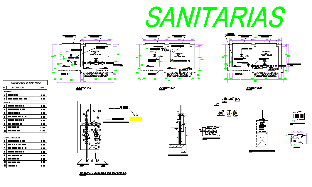 Sanitary Uptake system design layout file