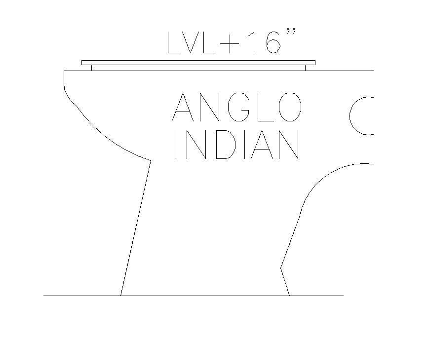 Sanitary sitting toilet CAD blocks detail 2d view layout autocad file