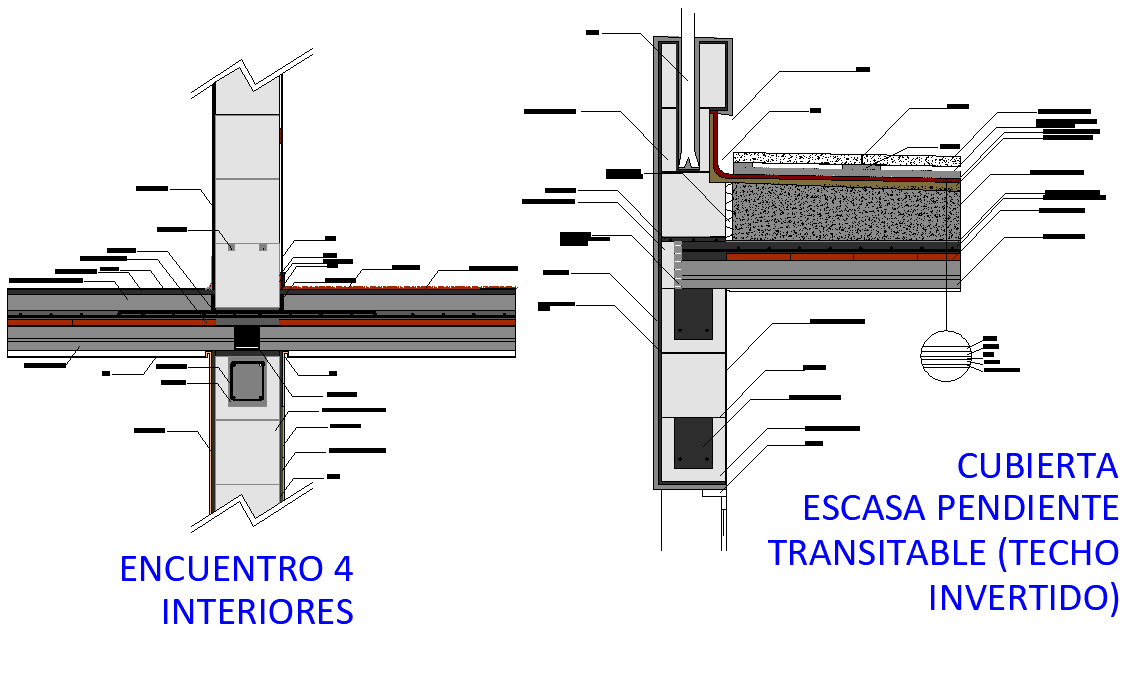 Scarce covered slope passable detail dwg file