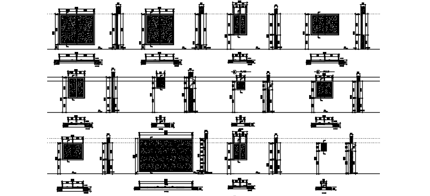 Schedules of windows in dwg file
