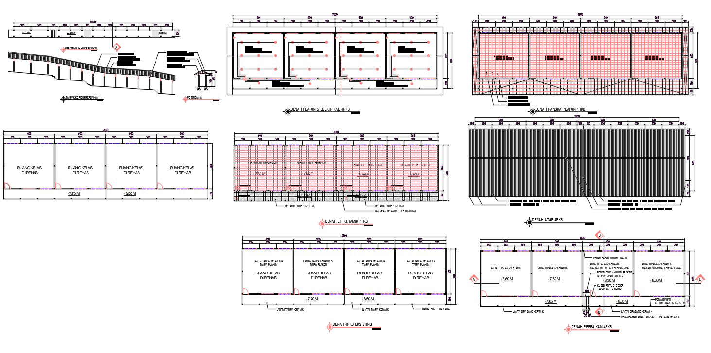 School Building Project CAD Drawing 