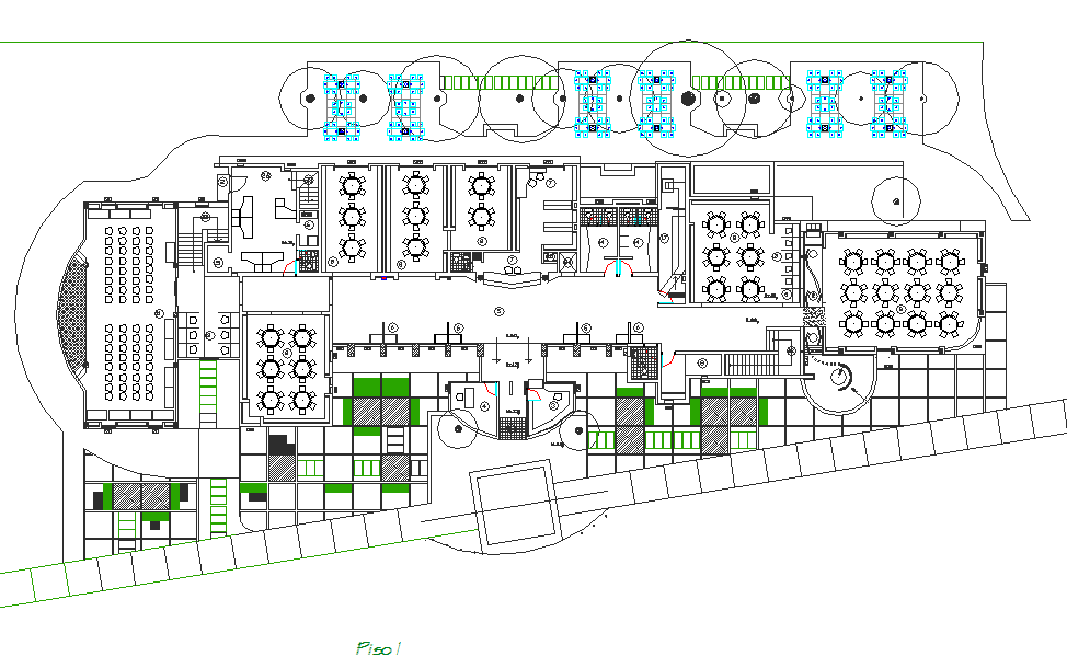 School Layout commercial plan detail dwg file