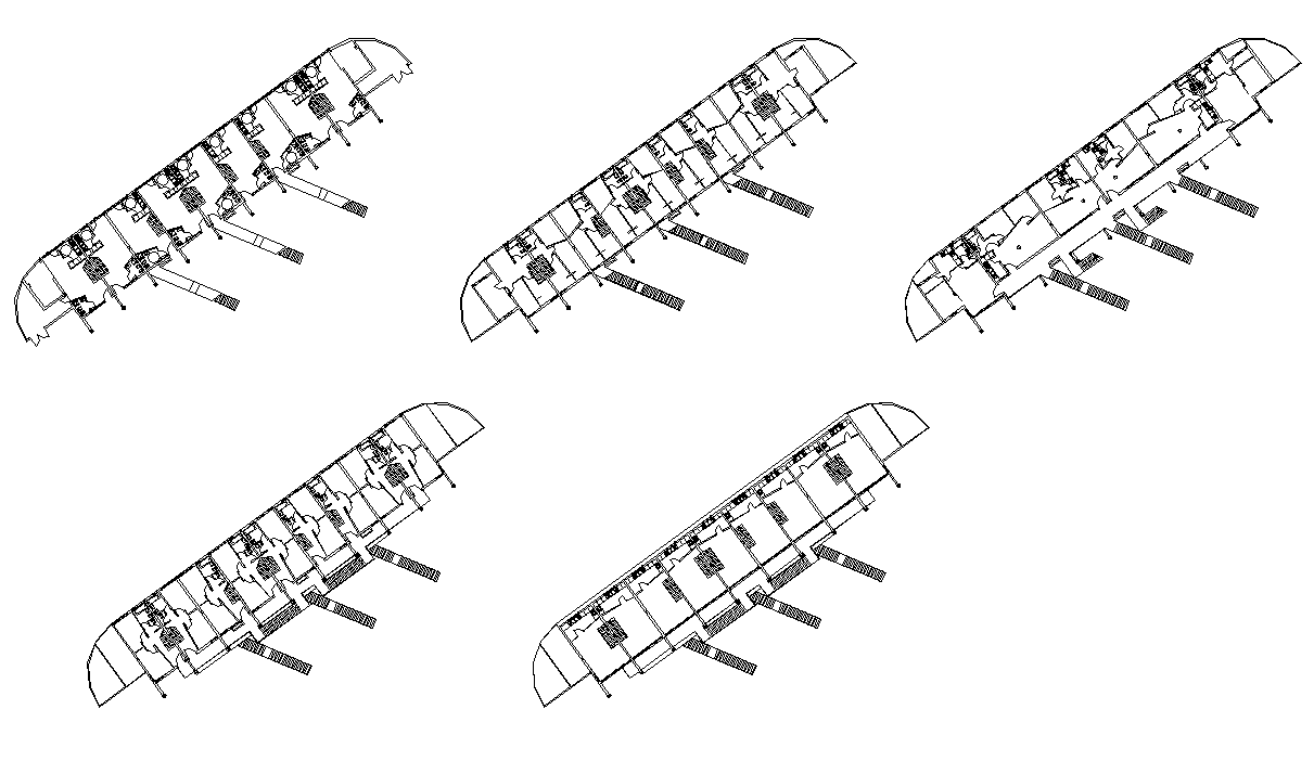 School building detail plan 2d view layout file