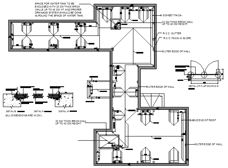 School Design Layout In DWG File