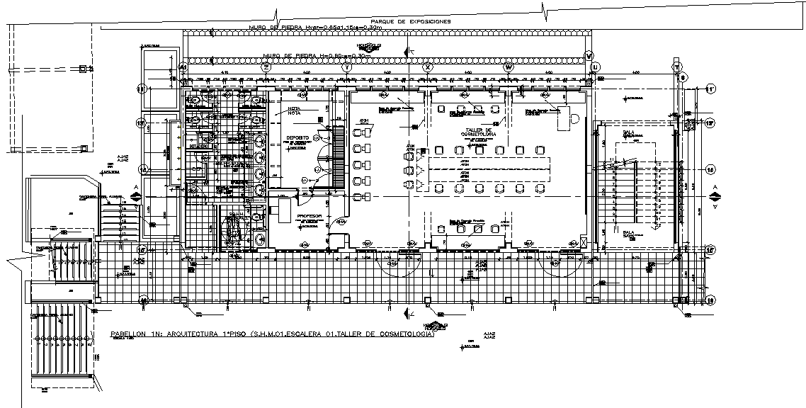 School layout plan dwg file