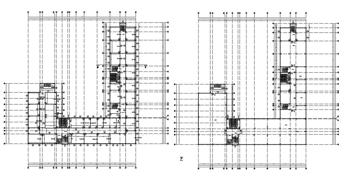 School Floor Layout AutoCAD Drawing DWG File