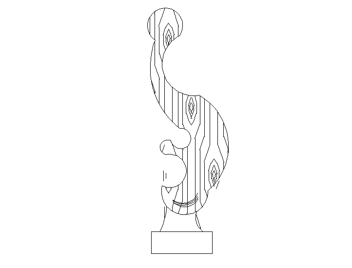 Sculpture plan dwg, Sculpture Art drawing in autocad dwg 