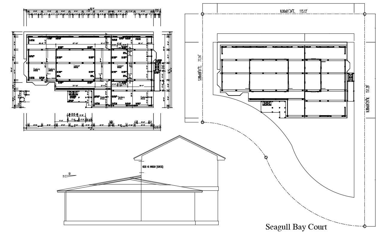 Seagull Bay Court Plan Free DWG File
