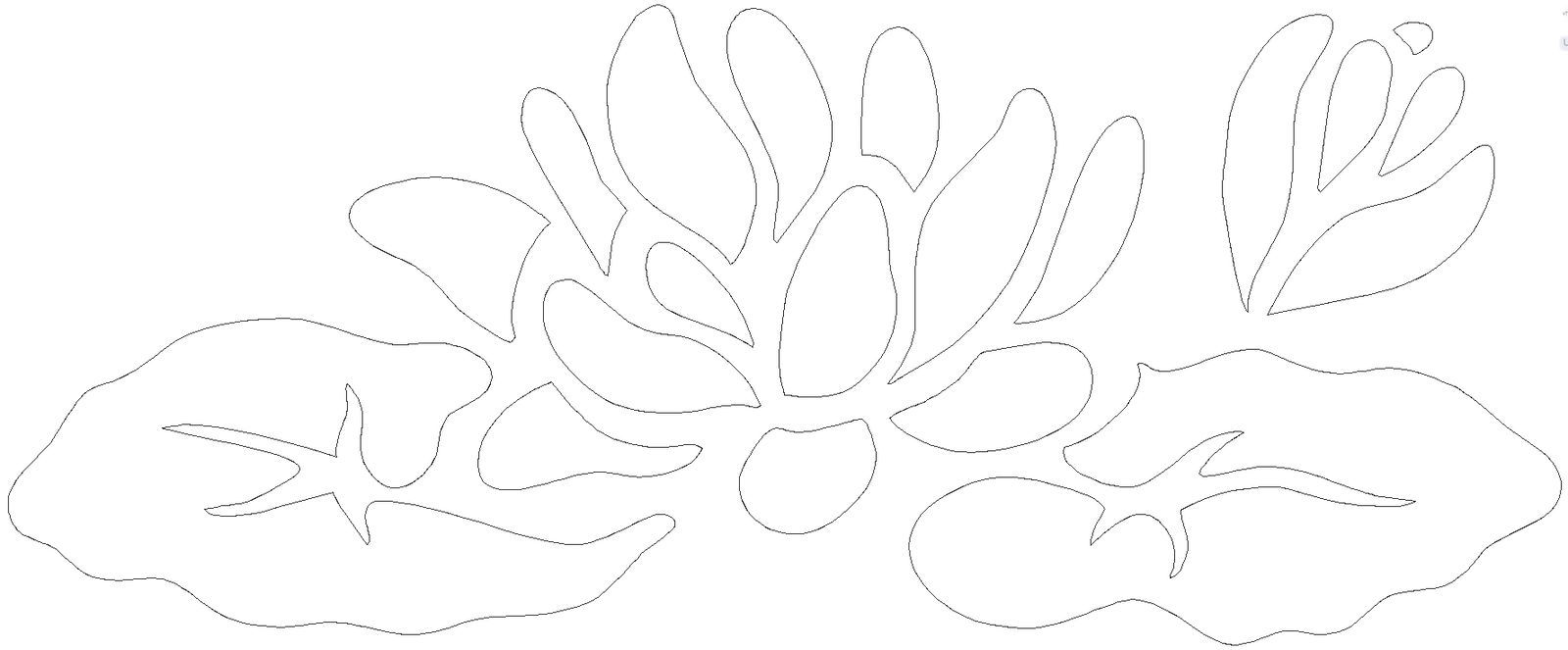 Seaweed template DWG AutoCAD file